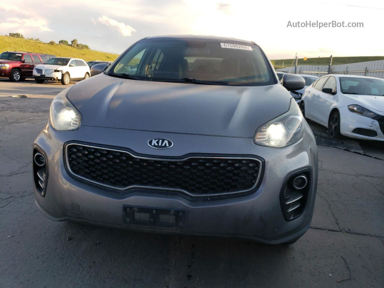 2017 Kia Sportage Lx Серый vin: KNDPMCAC9H7276600