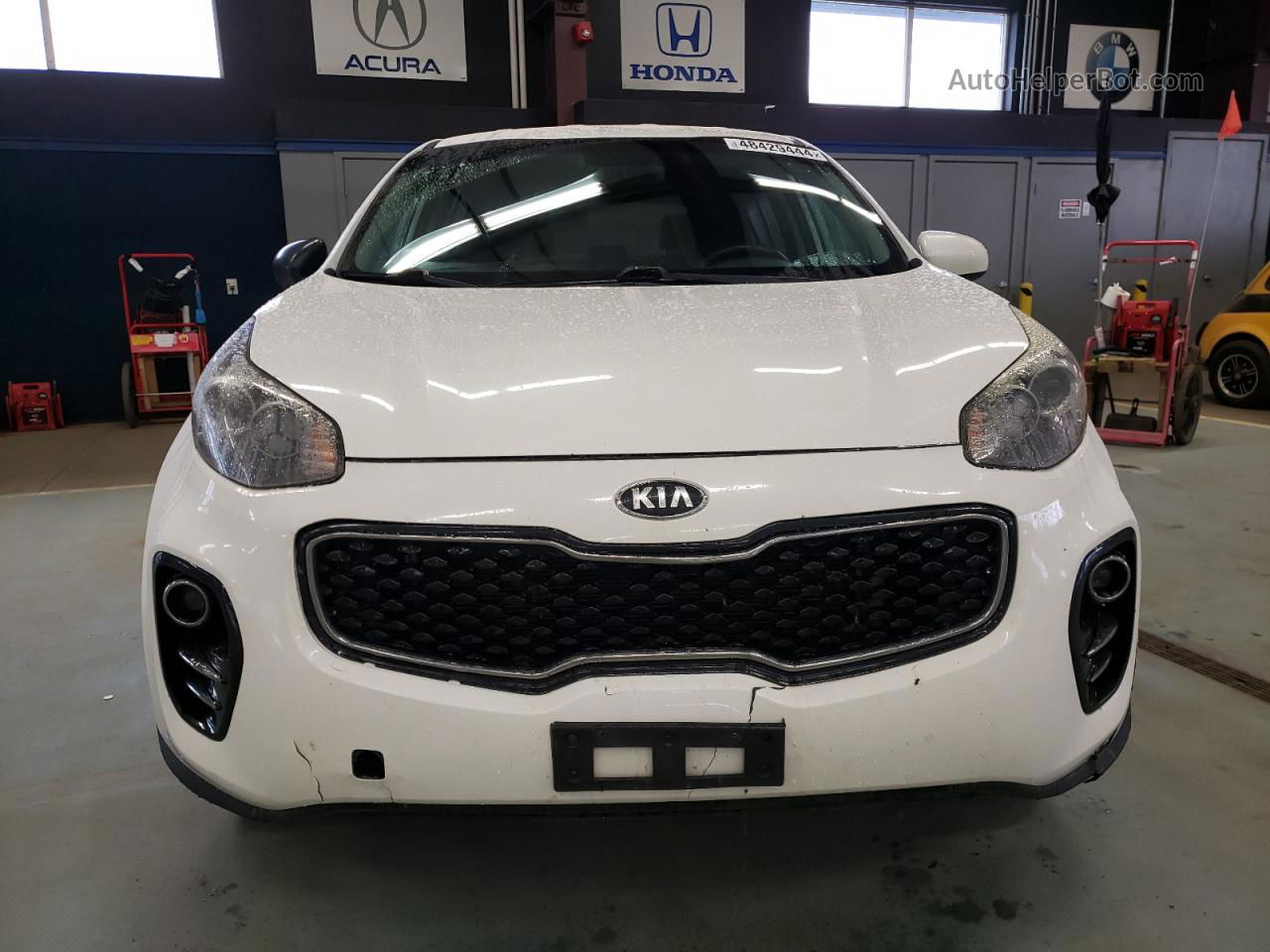 2017 Kia Sportage Lx White vin: KNDPMCAC9H7292716