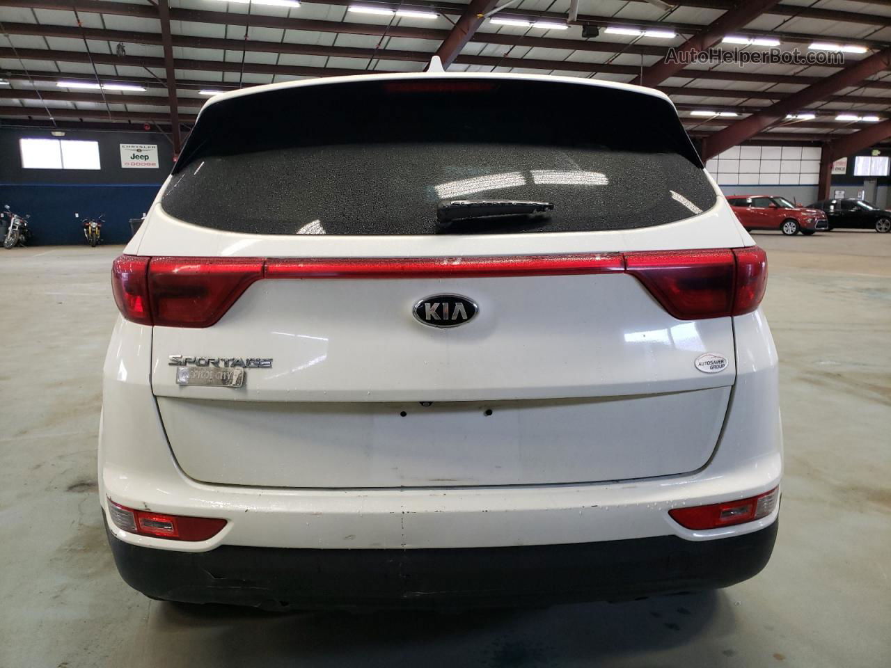 2017 Kia Sportage Lx White vin: KNDPMCAC9H7292716