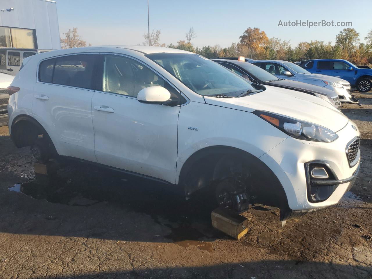 2020 Kia Sportage Lx White vin: KNDPMCAC9L7683308