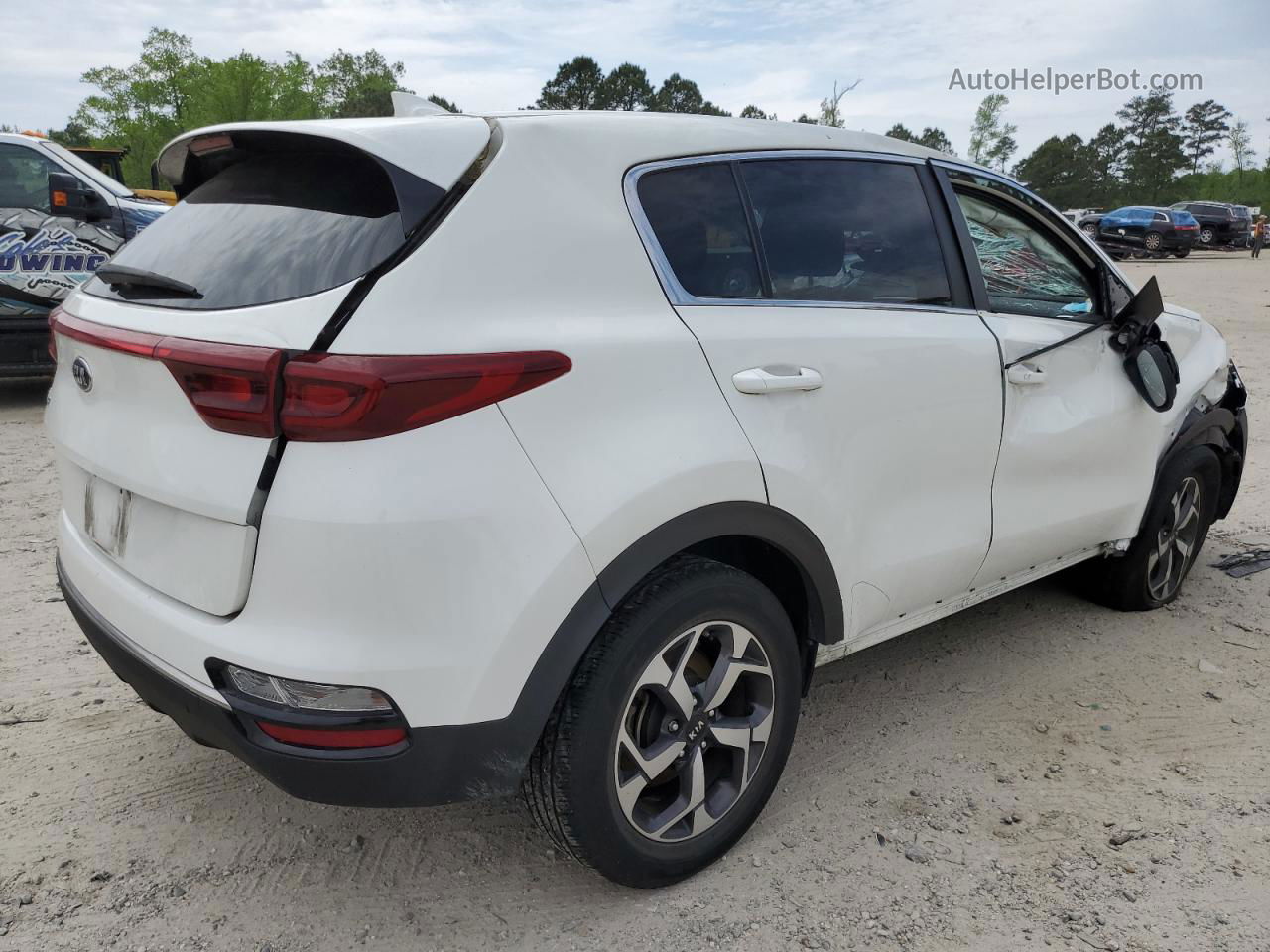 2020 Kia Sportage Lx White vin: KNDPMCAC9L7809036