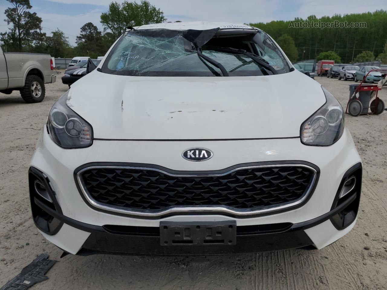 2020 Kia Sportage Lx White vin: KNDPMCAC9L7809036