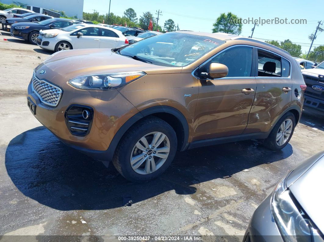 2017 Kia Sportage Lx Brown vin: KNDPMCACXH7086403