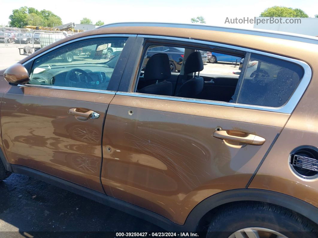 2017 Kia Sportage Lx Brown vin: KNDPMCACXH7086403