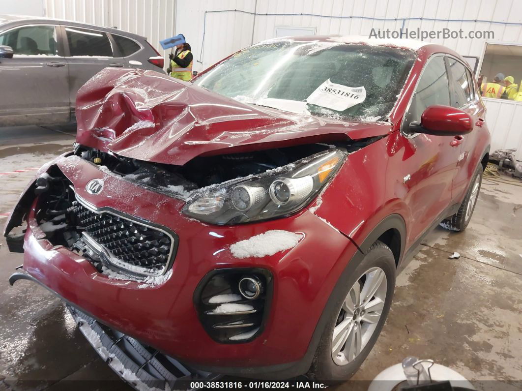 2017 Kia Sportage Lx Красный vin: KNDPMCACXH7120386