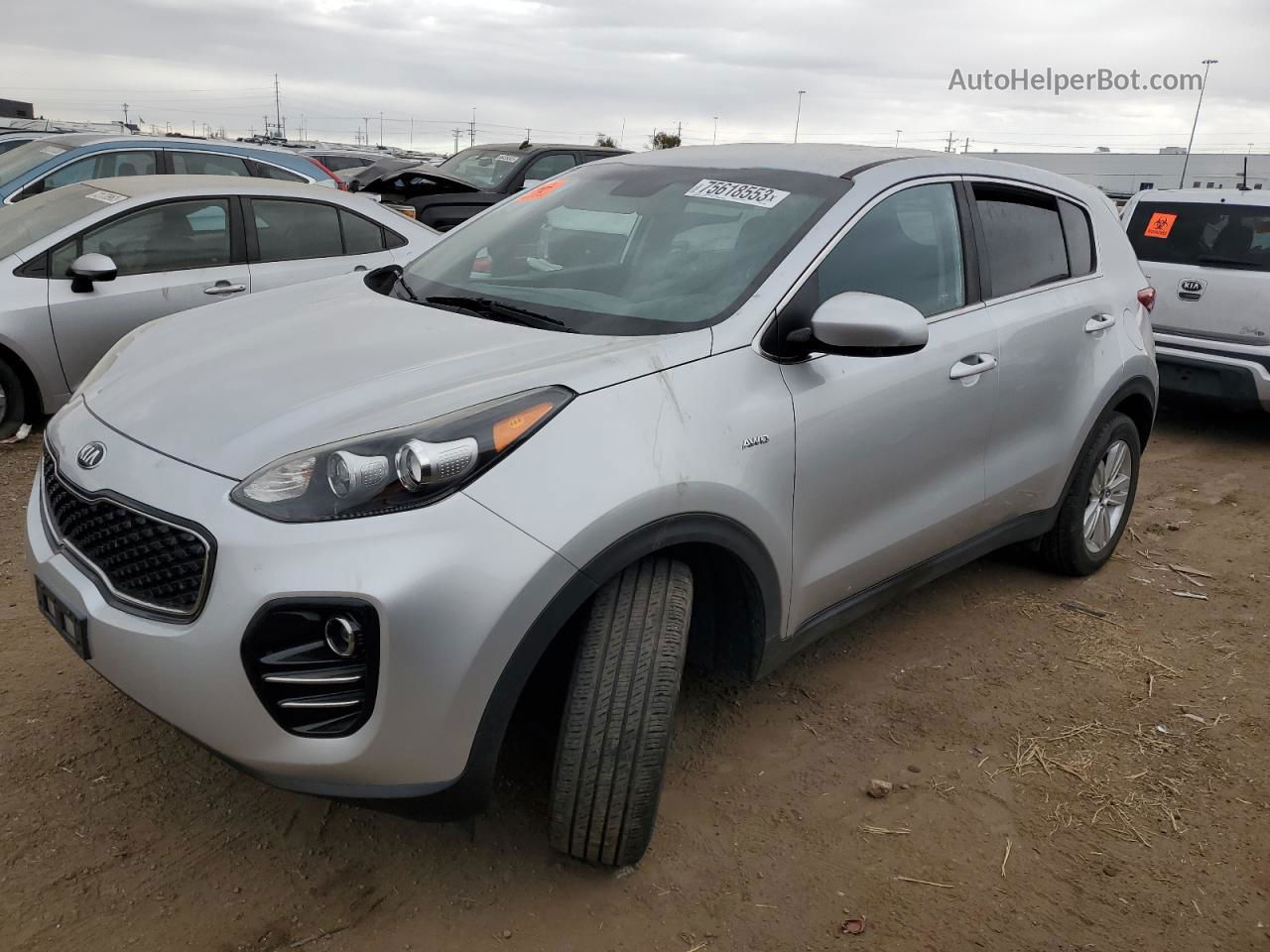 2017 Kia Sportage Lx Серебряный vin: KNDPMCACXH7237885