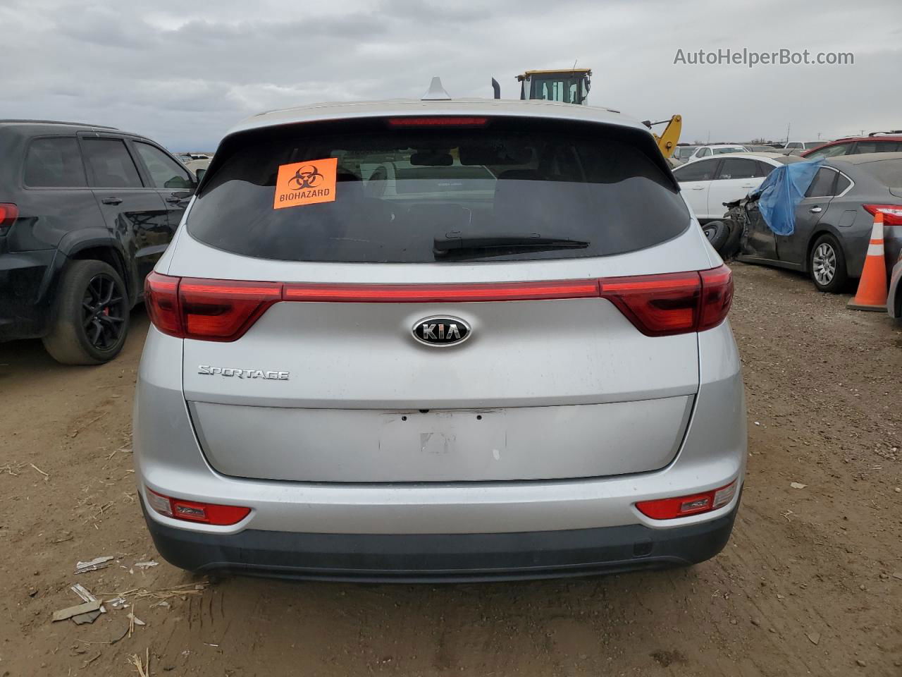 2017 Kia Sportage Lx Silver vin: KNDPMCACXH7237885