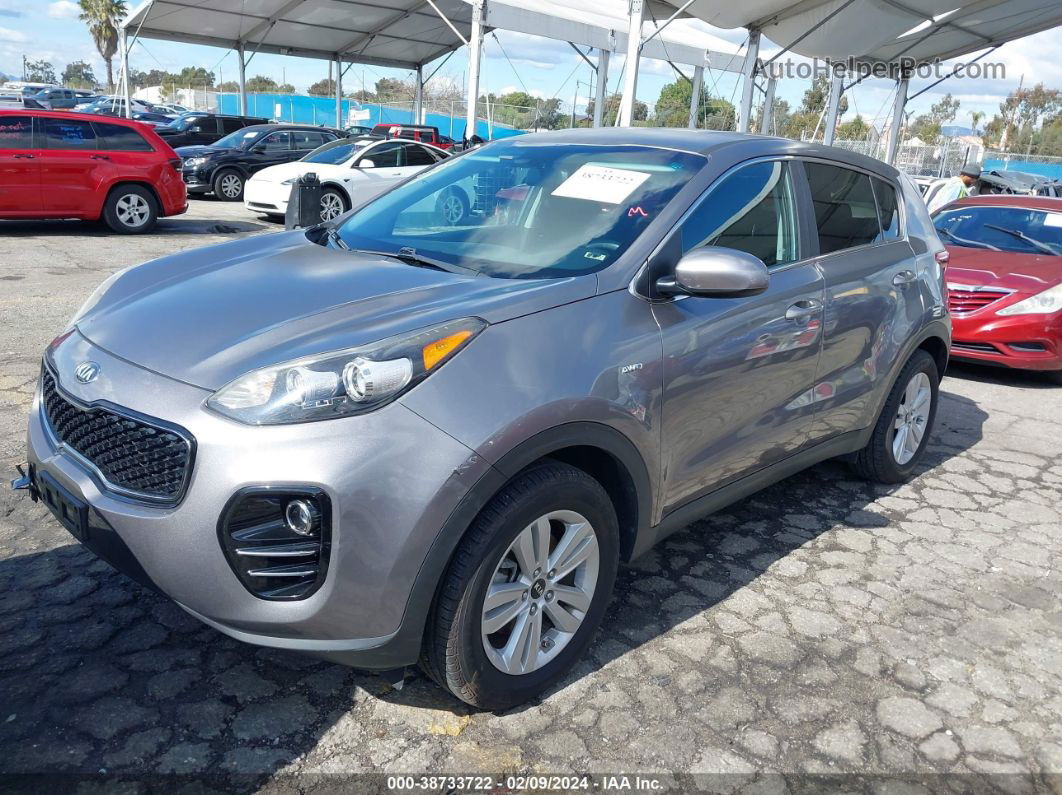 2017 Kia Sportage Lx Gray vin: KNDPMCACXH7293910