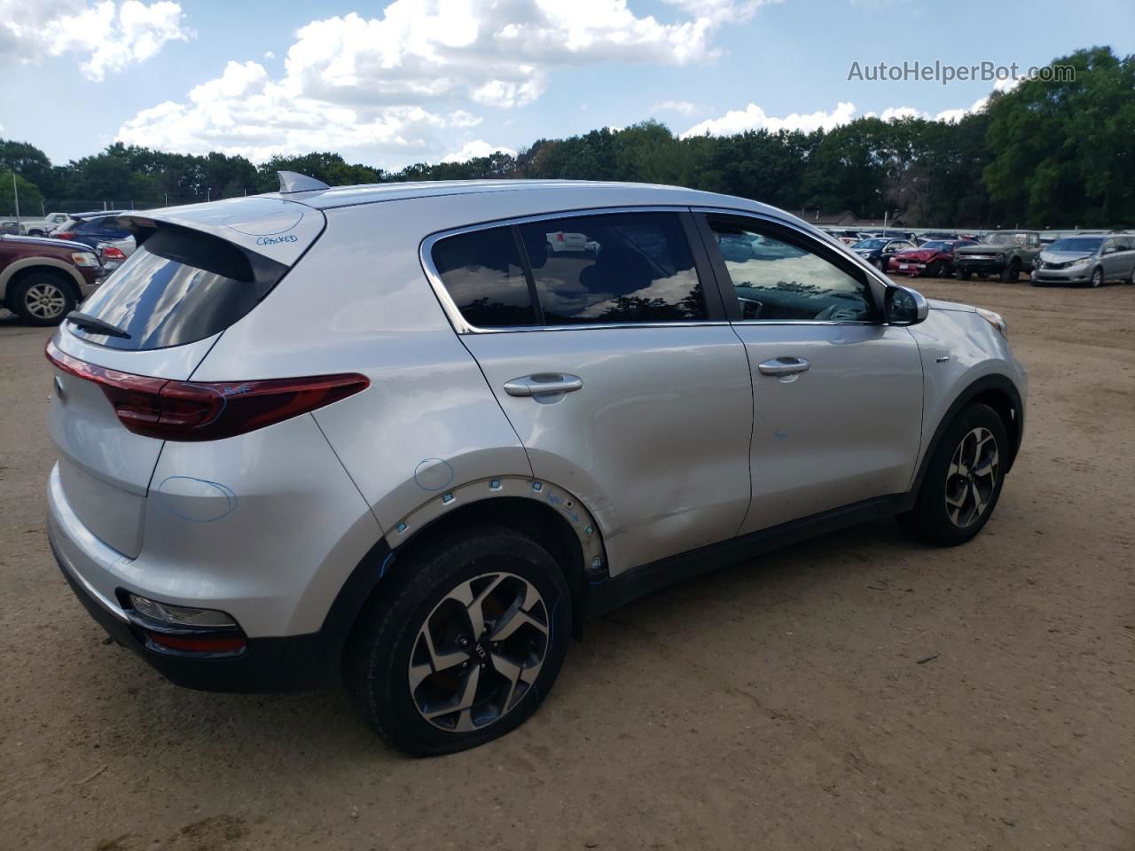 2020 Kia Sportage Lx Silver vin: KNDPMCACXL7746951