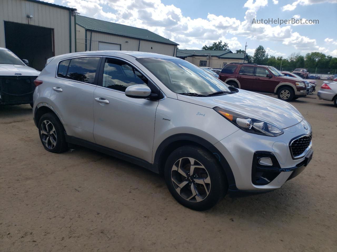 2020 Kia Sportage Lx Silver vin: KNDPMCACXL7746951