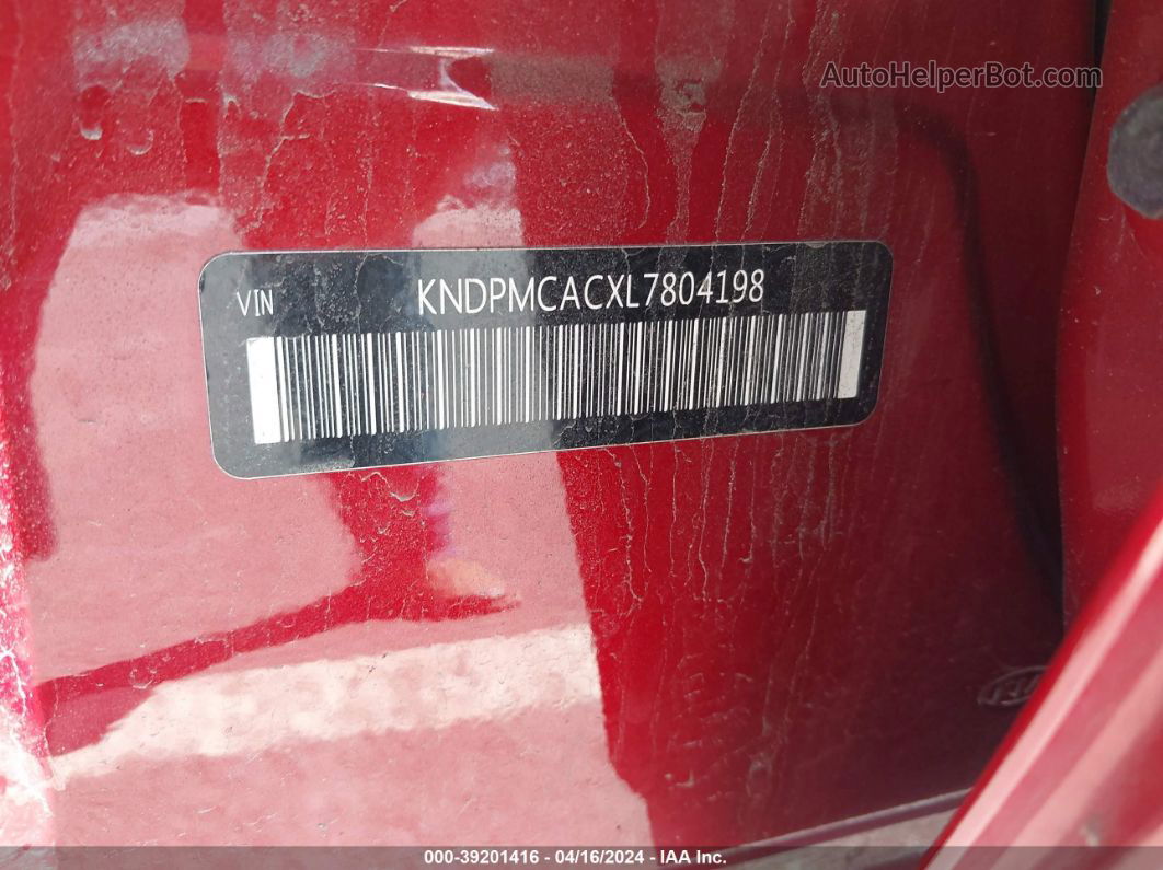 2020 Kia Sportage Lx Красный vin: KNDPMCACXL7804198