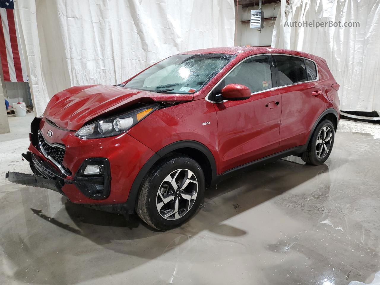 2020 Kia Sportage Lx Красный vin: KNDPMCACXL7811748