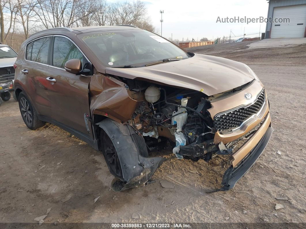 2017 Kia Sportage Ex Brown vin: KNDPN3AC0H7067808