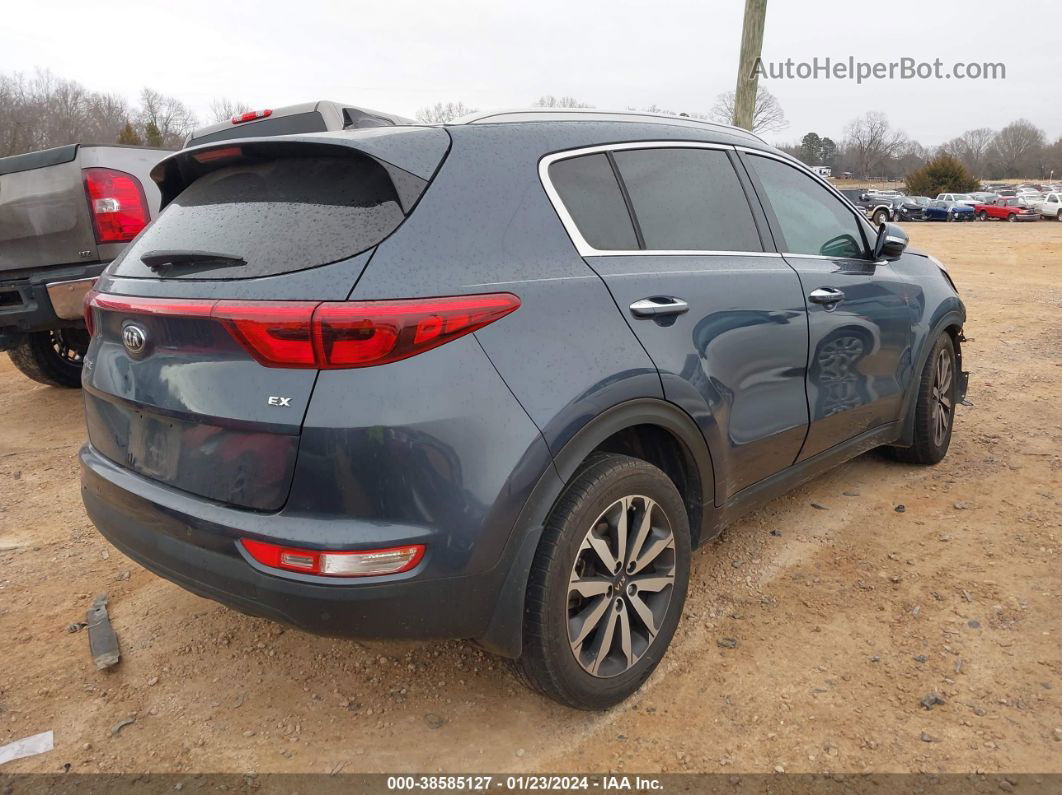 2017 Kia Sportage Ex Синий vin: KNDPN3AC0H7236497