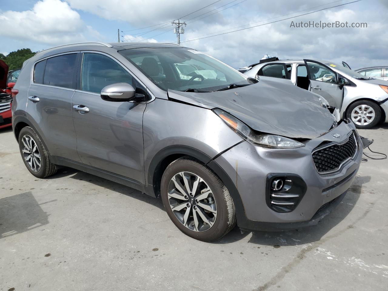 2017 Kia Sportage Ex Gray vin: KNDPN3AC0H7284694