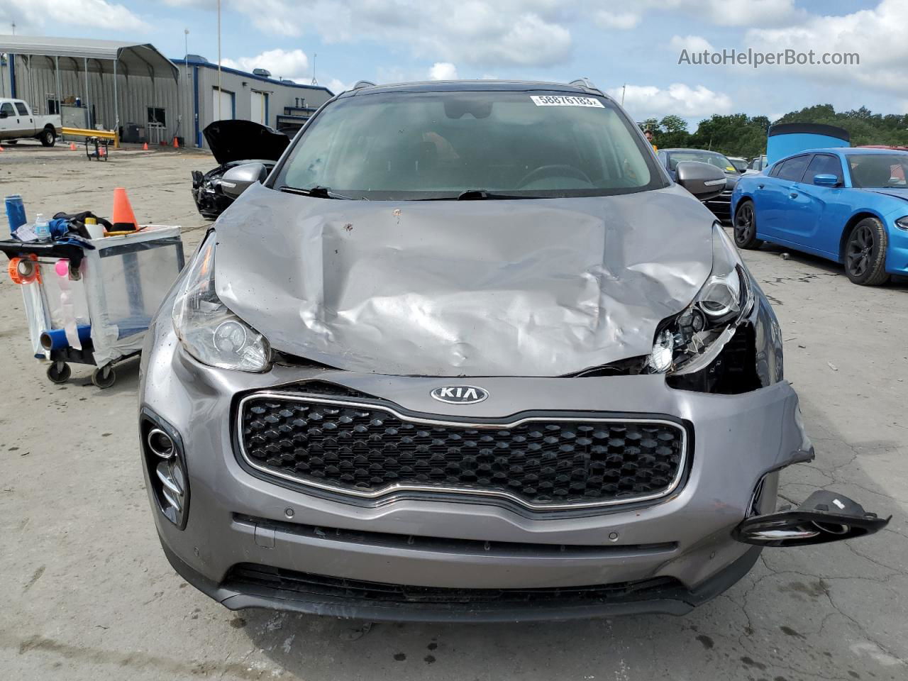 2017 Kia Sportage Ex Gray vin: KNDPN3AC0H7284694