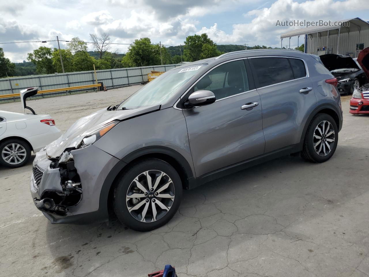 2017 Kia Sportage Ex Gray vin: KNDPN3AC0H7284694