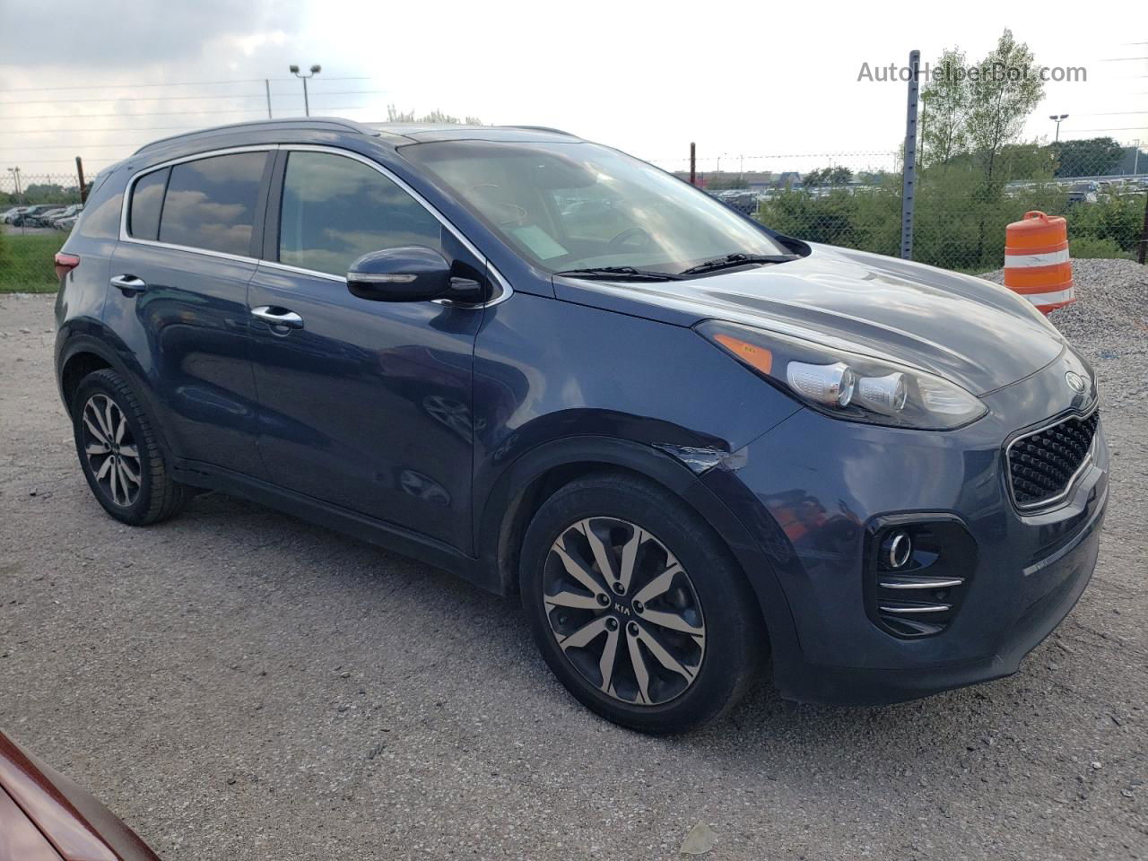 2017 Kia Sportage Ex Blue vin: KNDPN3AC1H7062536