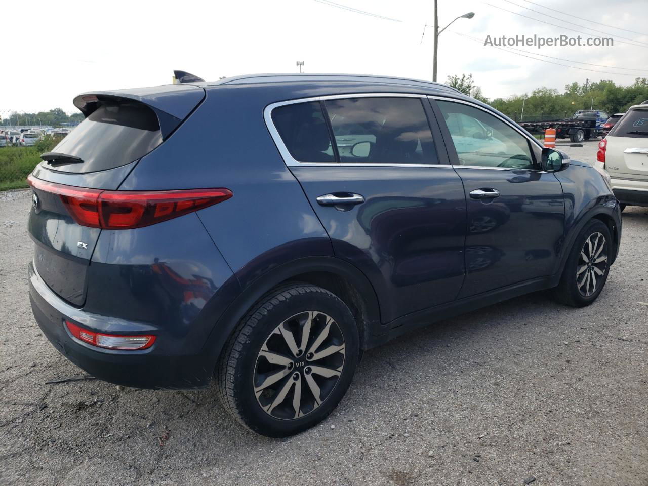 2017 Kia Sportage Ex Синий vin: KNDPN3AC1H7062536