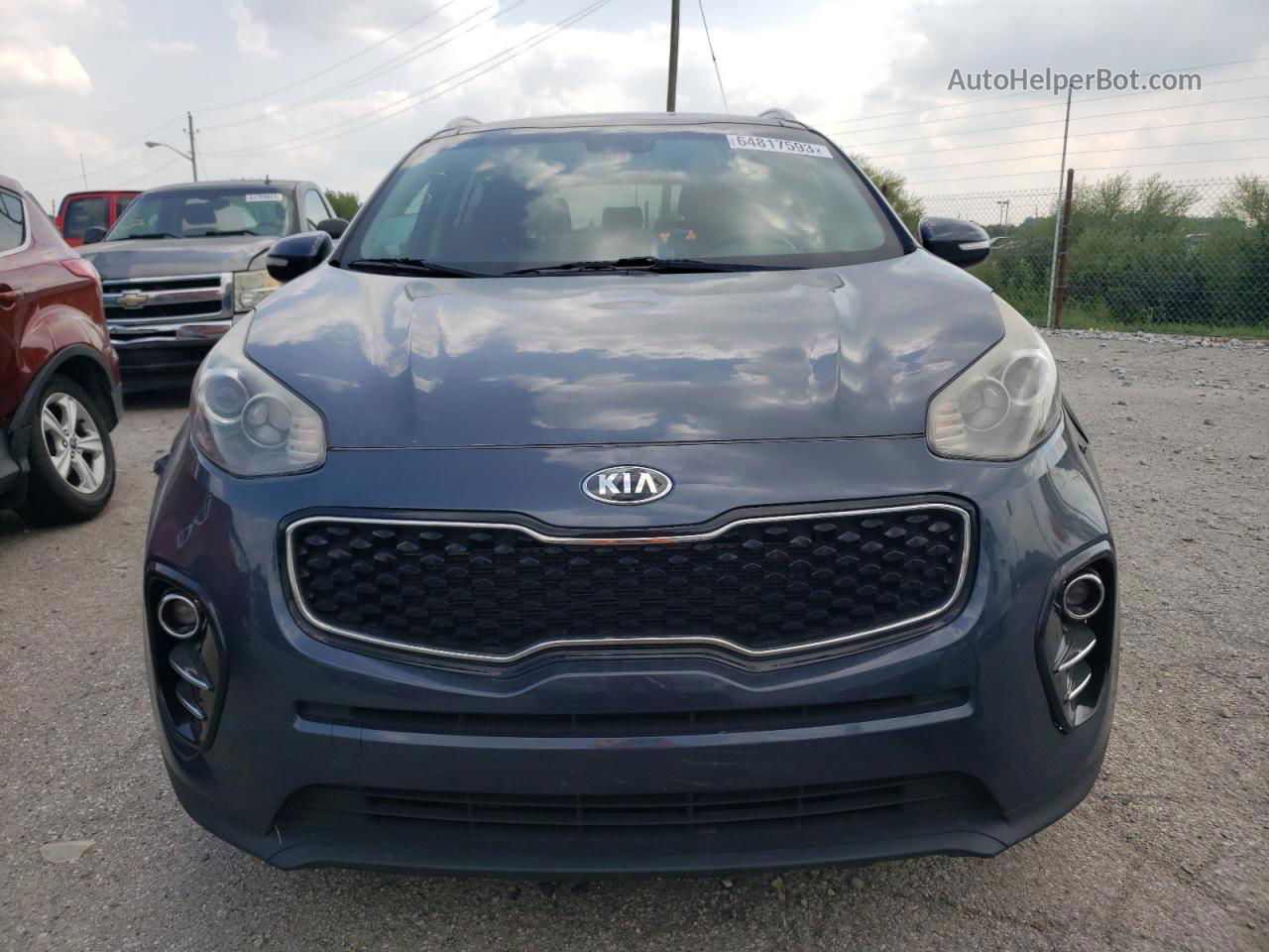 2017 Kia Sportage Ex Blue vin: KNDPN3AC1H7062536