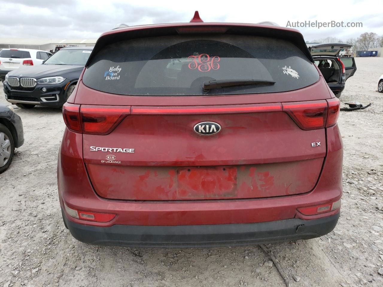 2017 Kia Sportage Ex Red vin: KNDPN3AC1H7119222