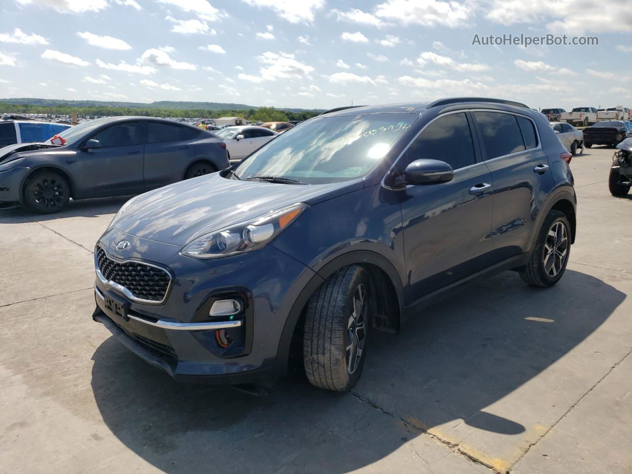 2020 Kia Sportage Ex Blue vin: KNDPN3AC1L7735334