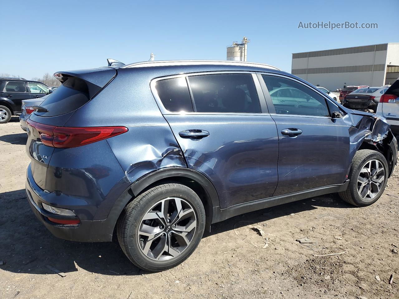 2020 Kia Sportage Ex Blue vin: KNDPN3AC1L7822201