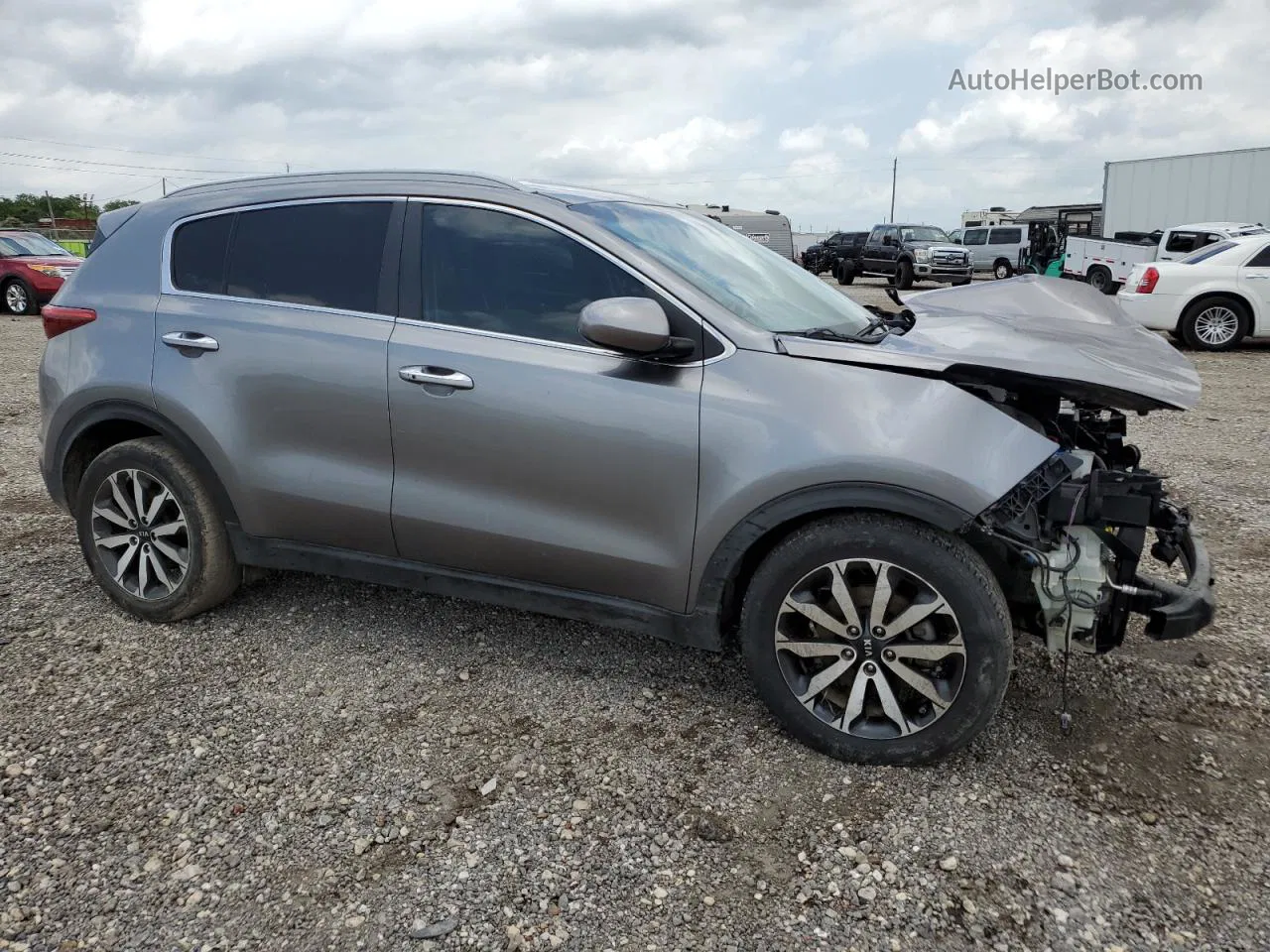 2017 Kia Sportage Ex Серый vin: KNDPN3AC2H7133419