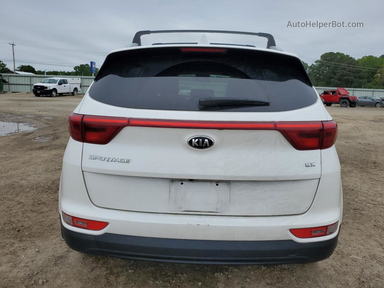 2017 Kia Sportage Ex White vin: KNDPN3AC2H7218177