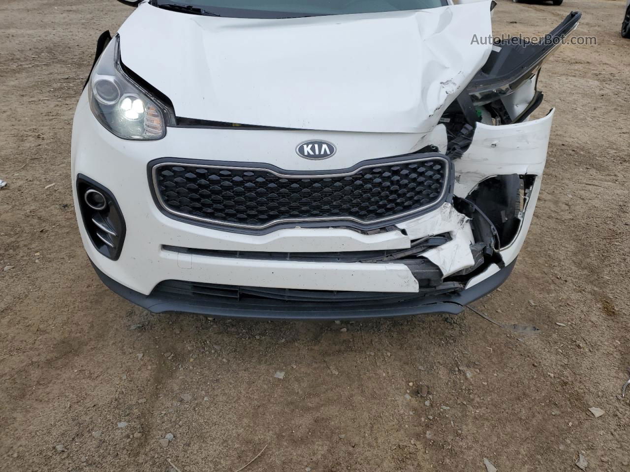 2017 Kia Sportage Ex White vin: KNDPN3AC2H7218177