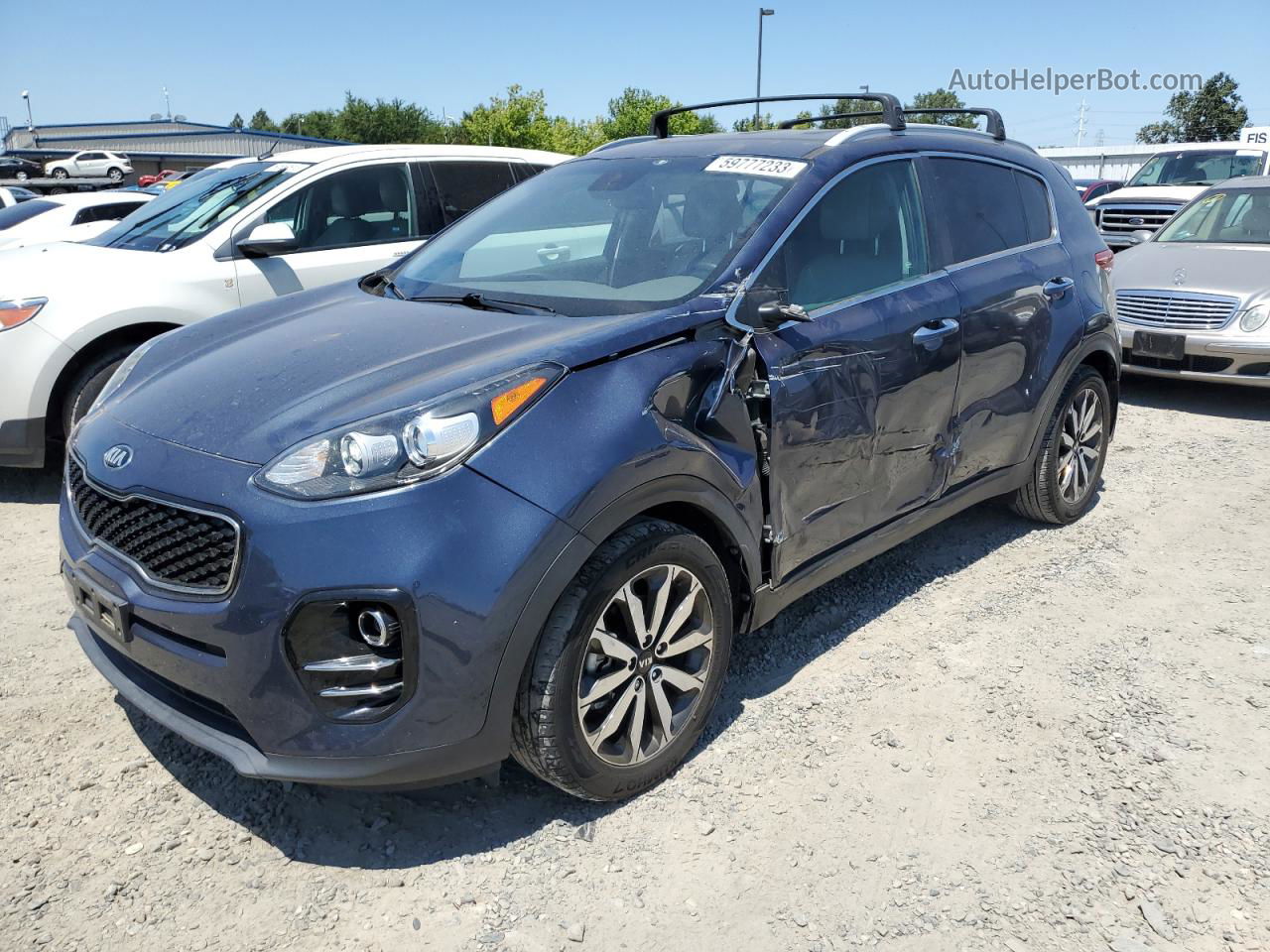 2017 Kia Sportage Ex Blue vin: KNDPN3AC2H7237537