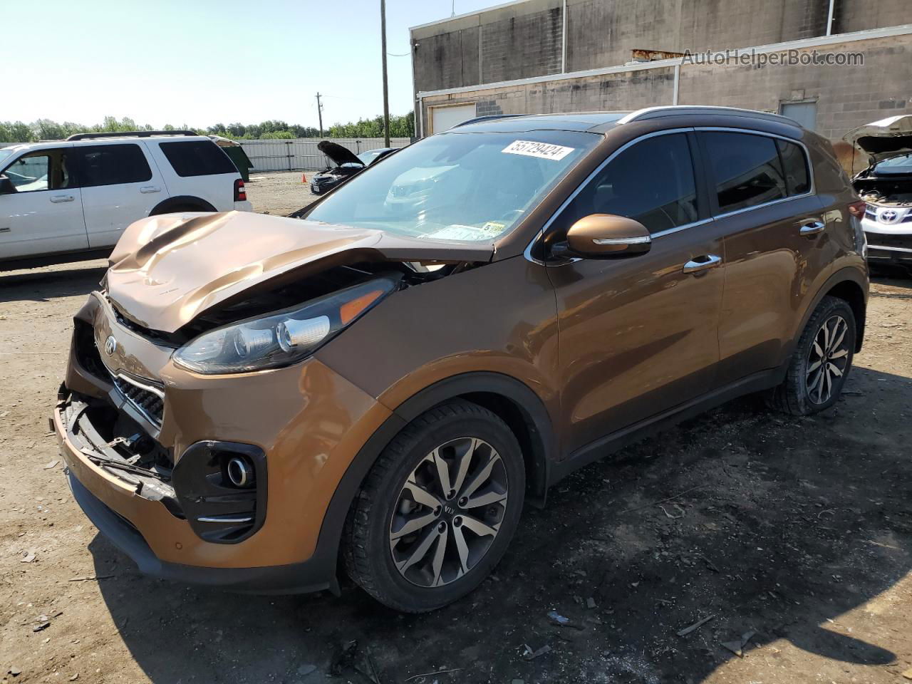 2017 Kia Sportage Ex Orange vin: KNDPN3AC3H7234582