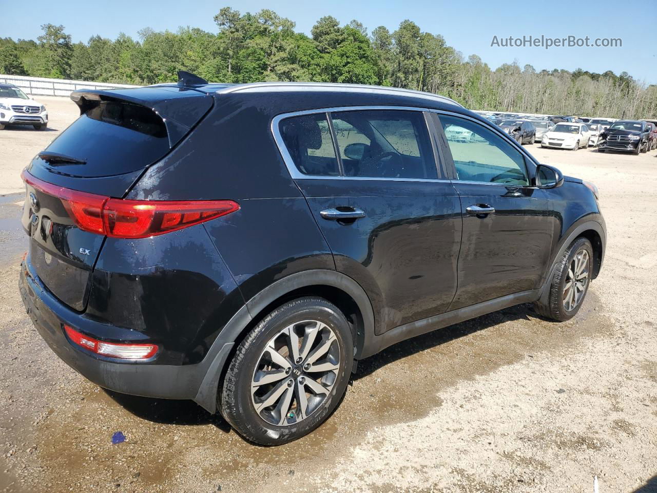 2017 Kia Sportage Ex Черный vin: KNDPN3AC3H7292935