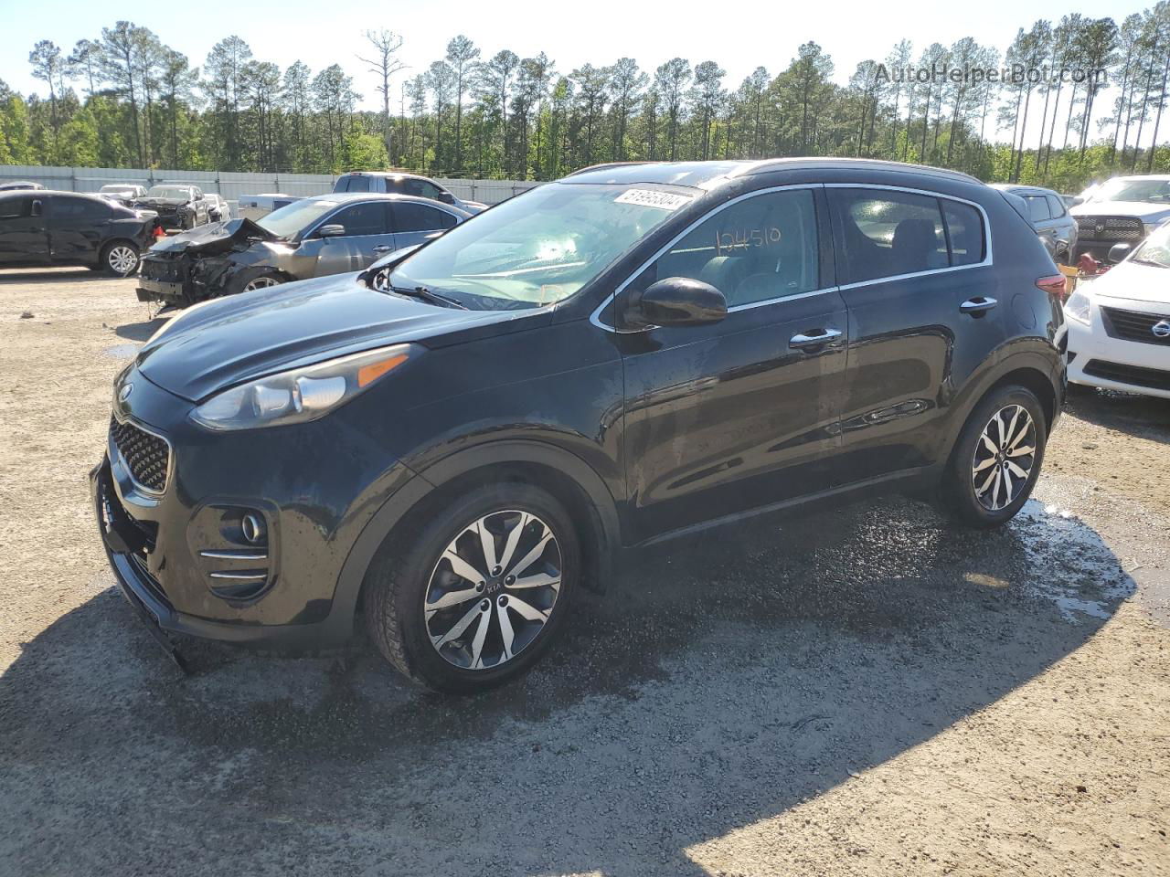 2017 Kia Sportage Ex Черный vin: KNDPN3AC3H7292935