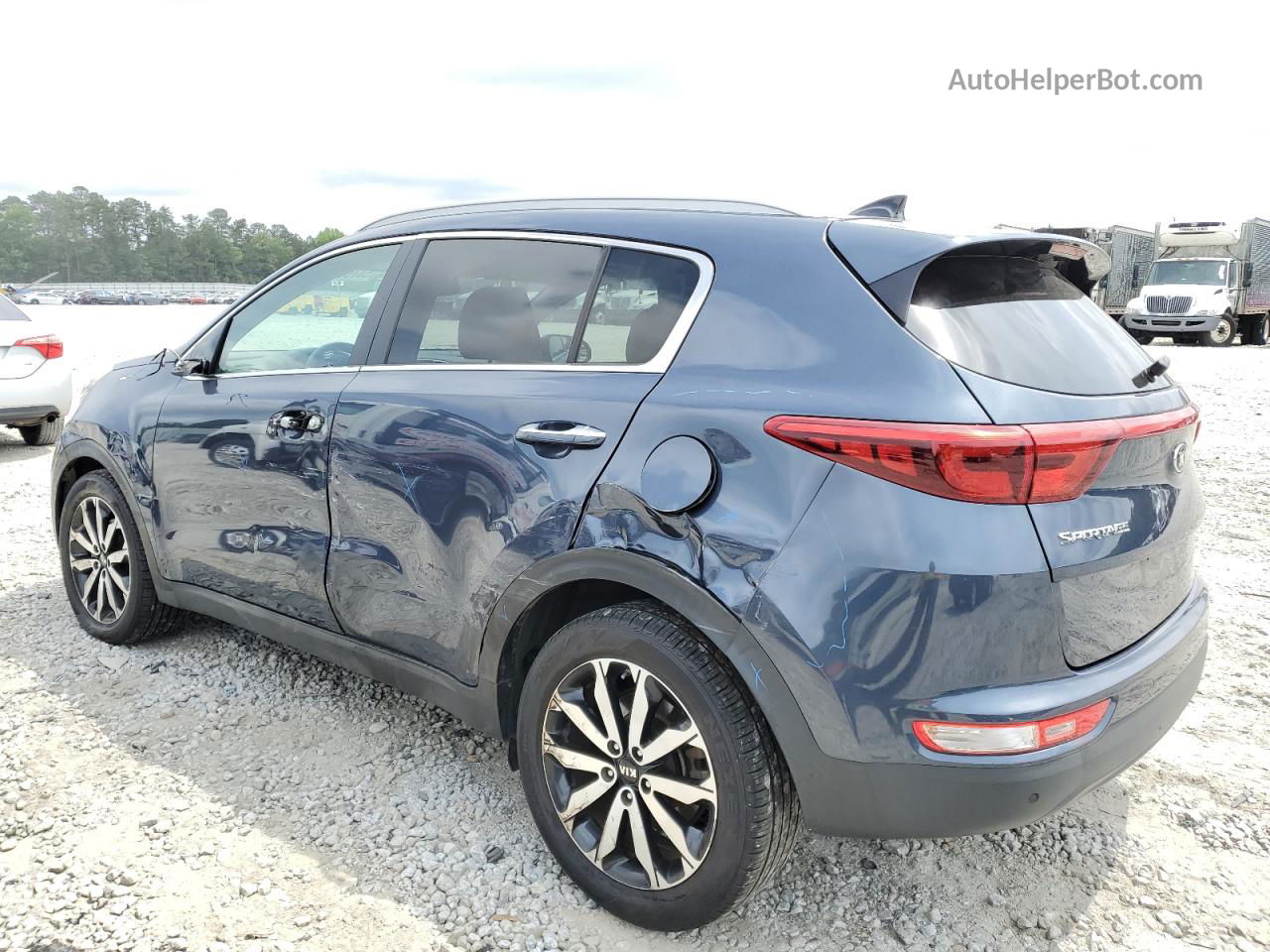 2017 Kia Sportage Ex Синий vin: KNDPN3AC4H7035895