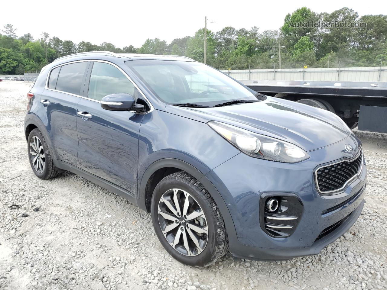 2017 Kia Sportage Ex Синий vin: KNDPN3AC4H7035895