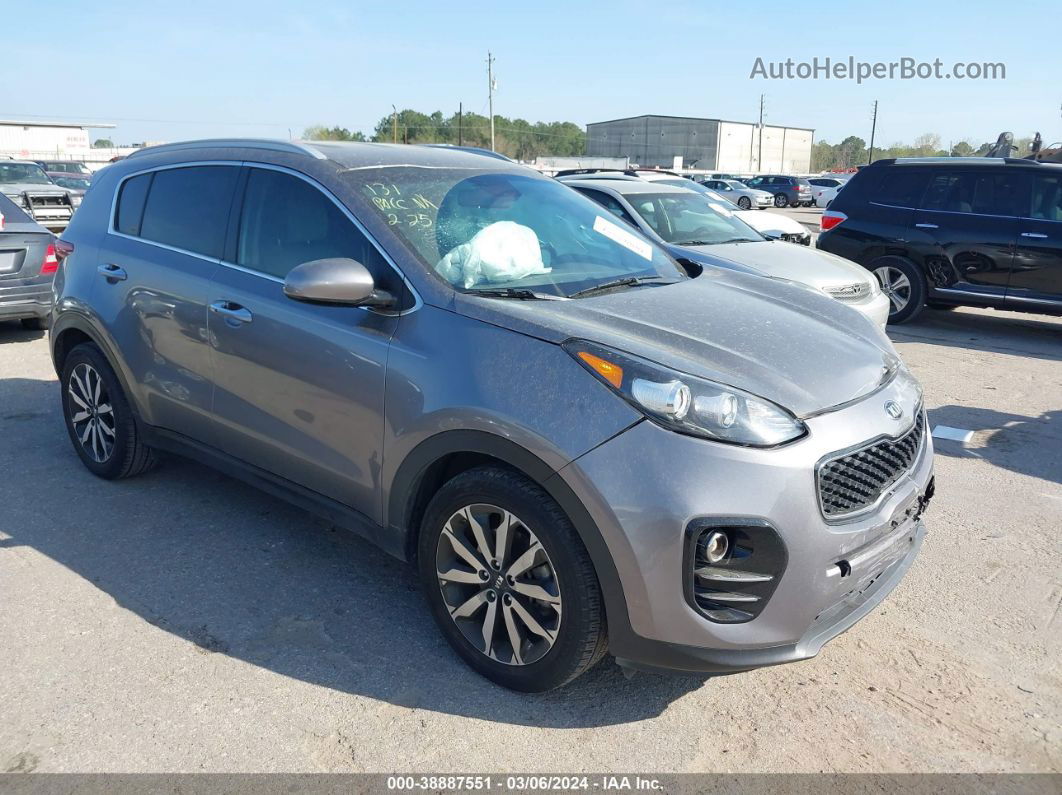 2017 Kia Sportage Ex Gray vin: KNDPN3AC4H7292409