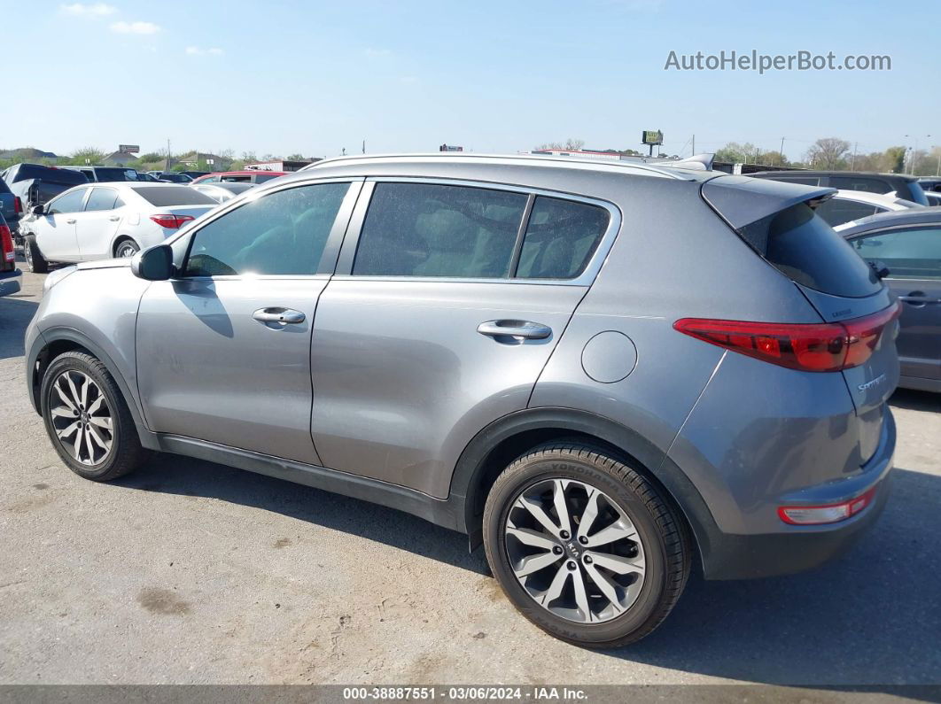 2017 Kia Sportage Ex Gray vin: KNDPN3AC4H7292409