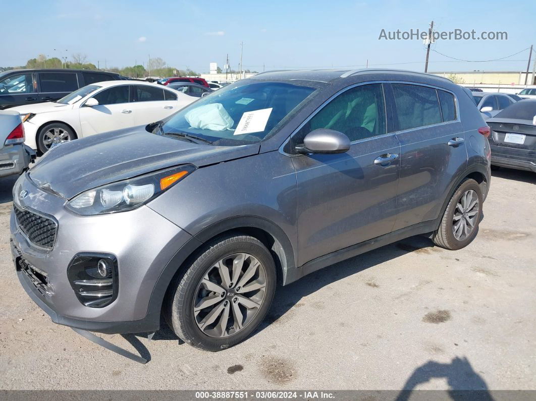 2017 Kia Sportage Ex Gray vin: KNDPN3AC4H7292409