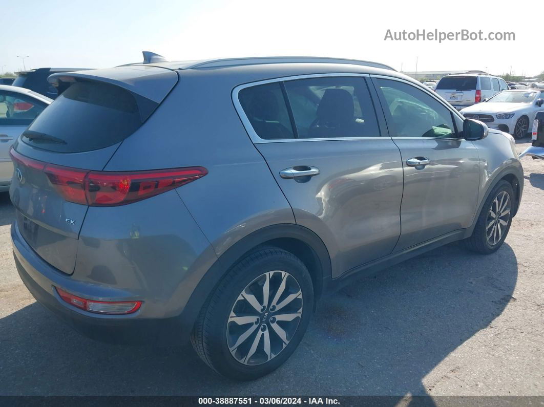 2017 Kia Sportage Ex Gray vin: KNDPN3AC4H7292409