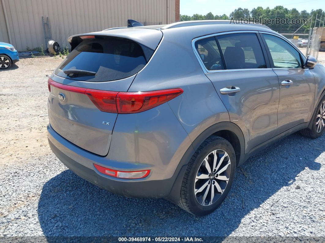 2017 Kia Sportage Ex Gray vin: KNDPN3AC6H7190545