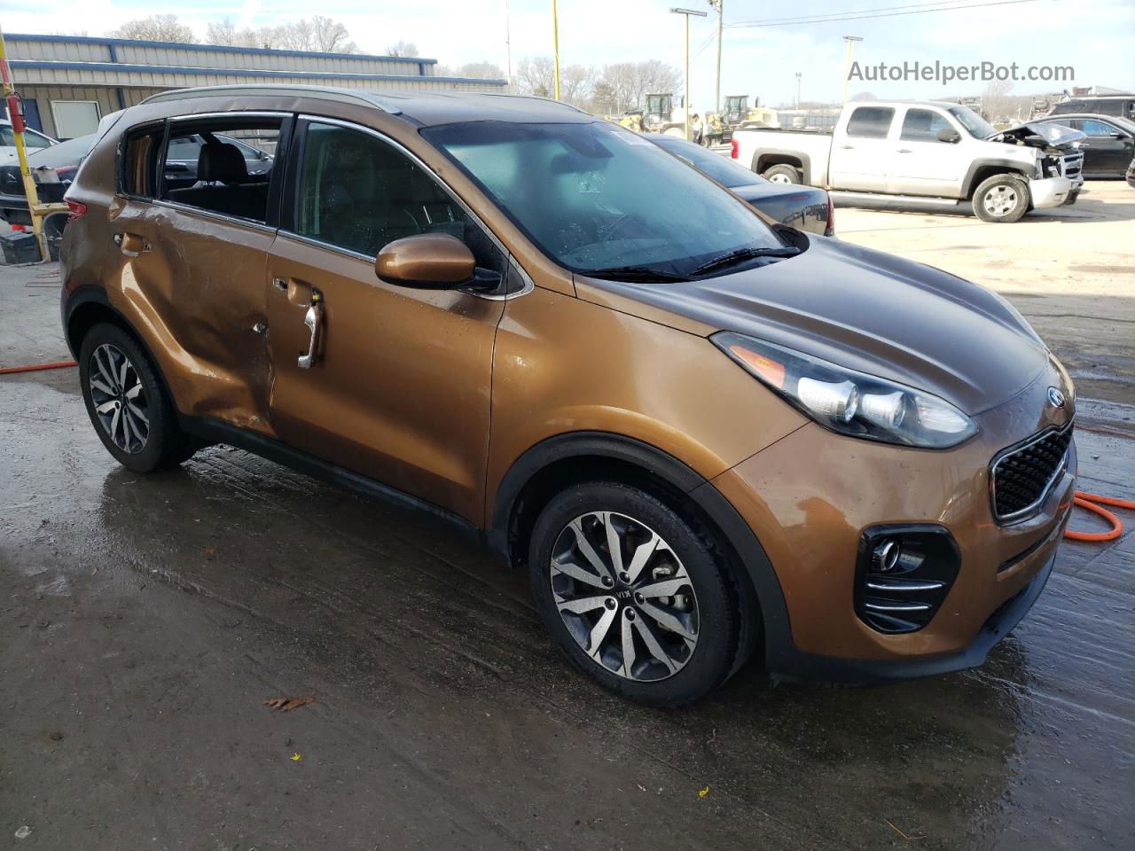 2017 Kia Sportage Ex Желто-коричневый vin: KNDPN3AC7H7038726