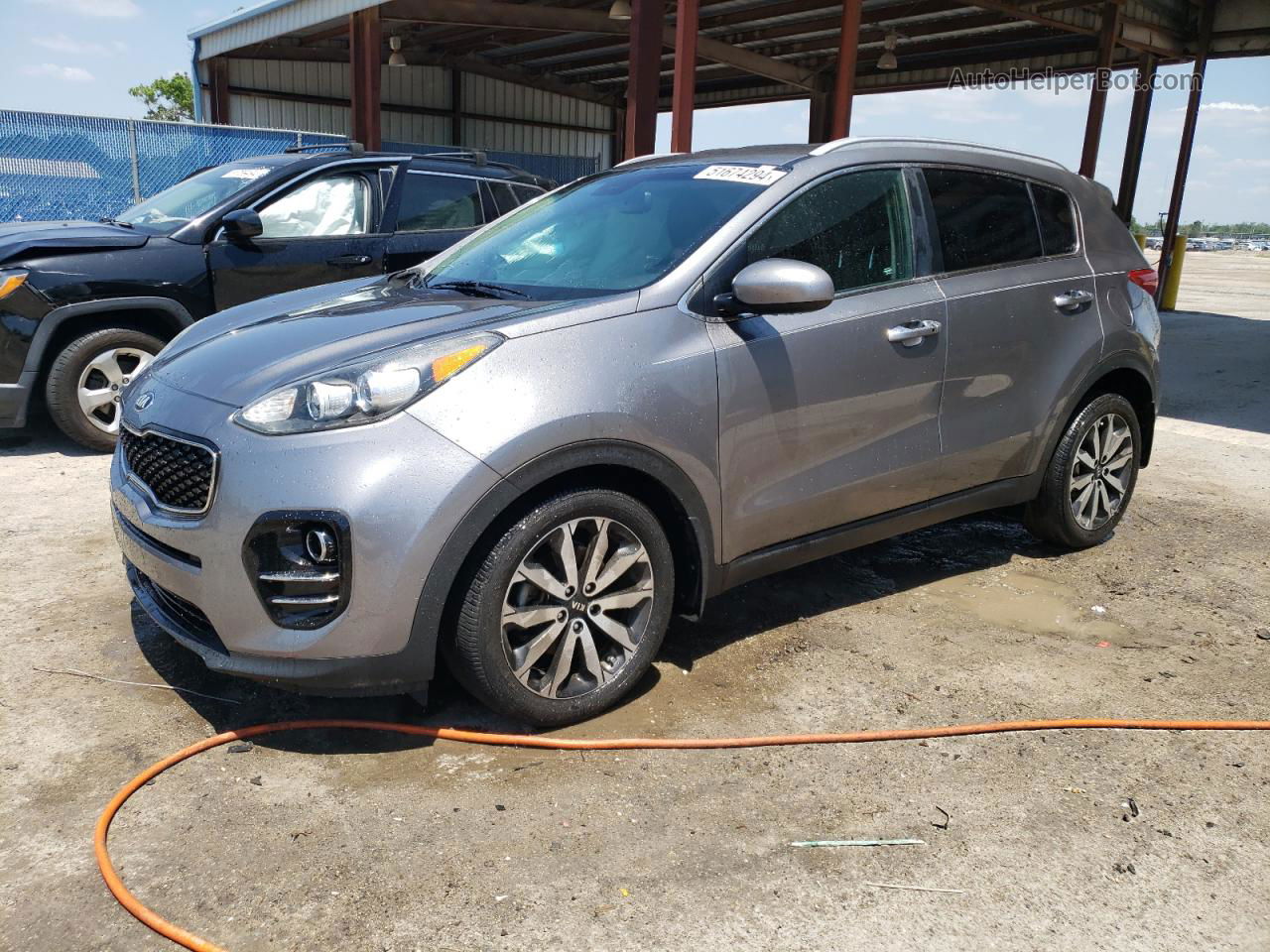 2017 Kia Sportage Ex Gray vin: KNDPN3AC7H7150877