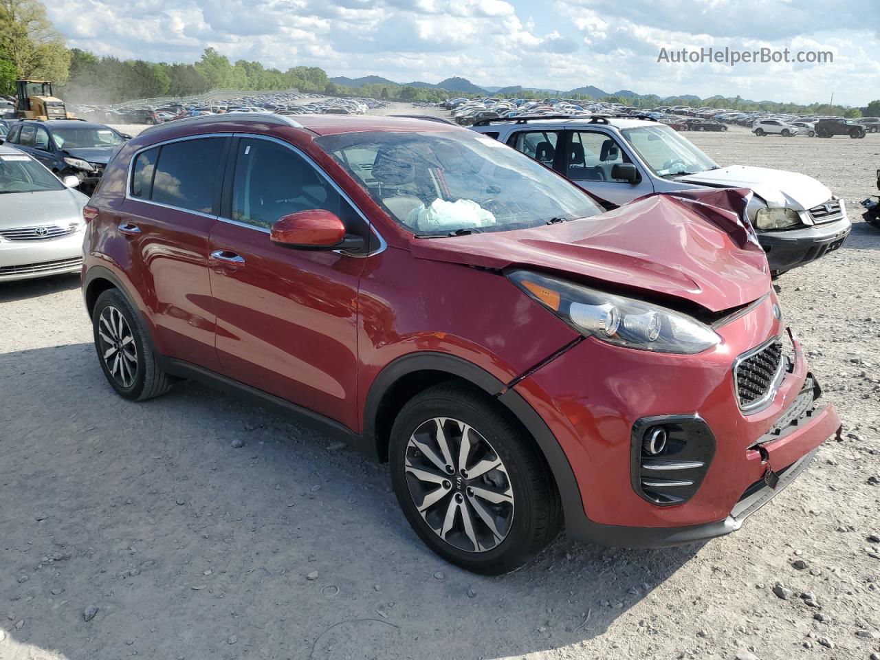 2017 Kia Sportage Ex Красный vin: KNDPN3AC7H7264989