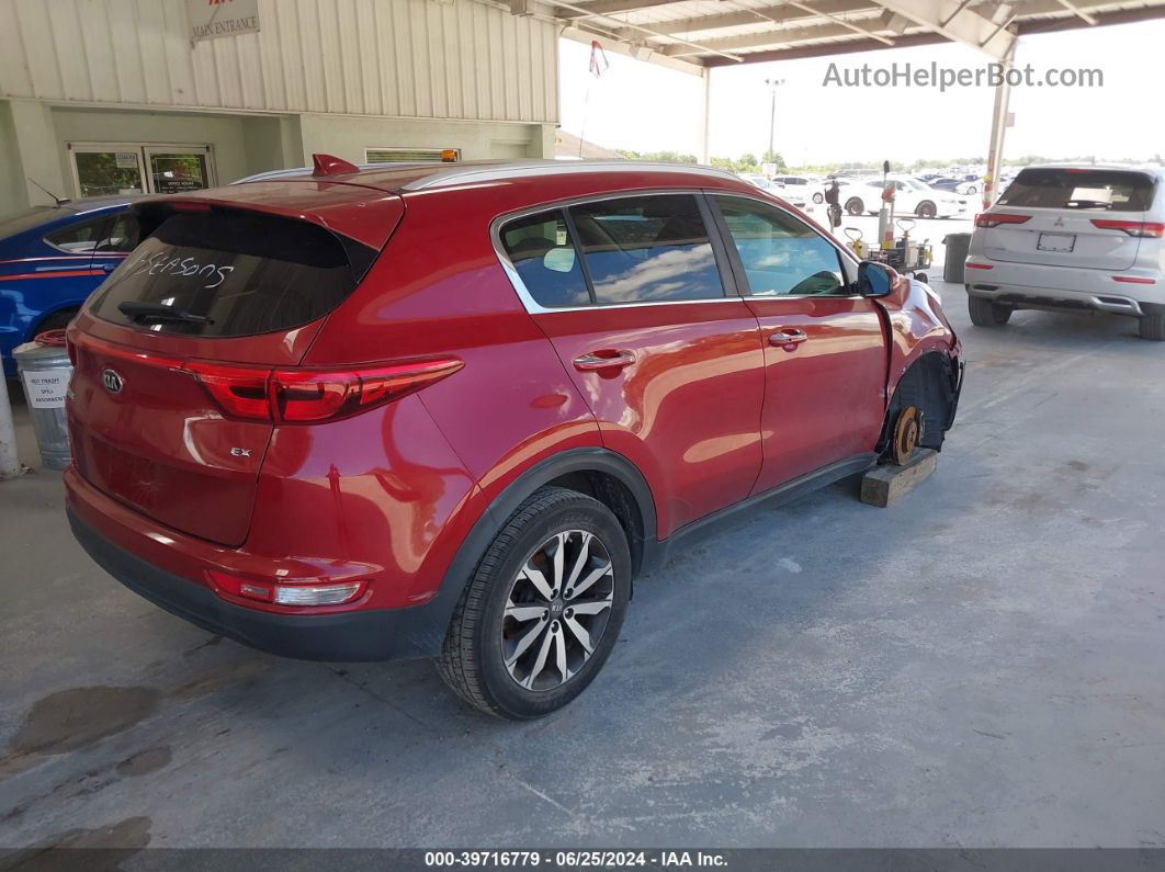 2017 Kia Sportage Ex Red vin: KNDPN3AC8H7106273