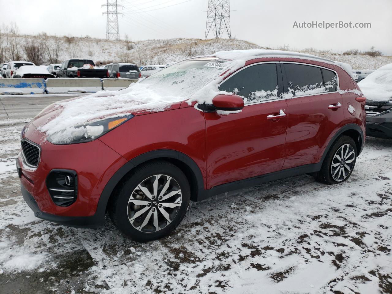 2017 Kia Sportage Ex Красный vin: KNDPN3AC8H7166490