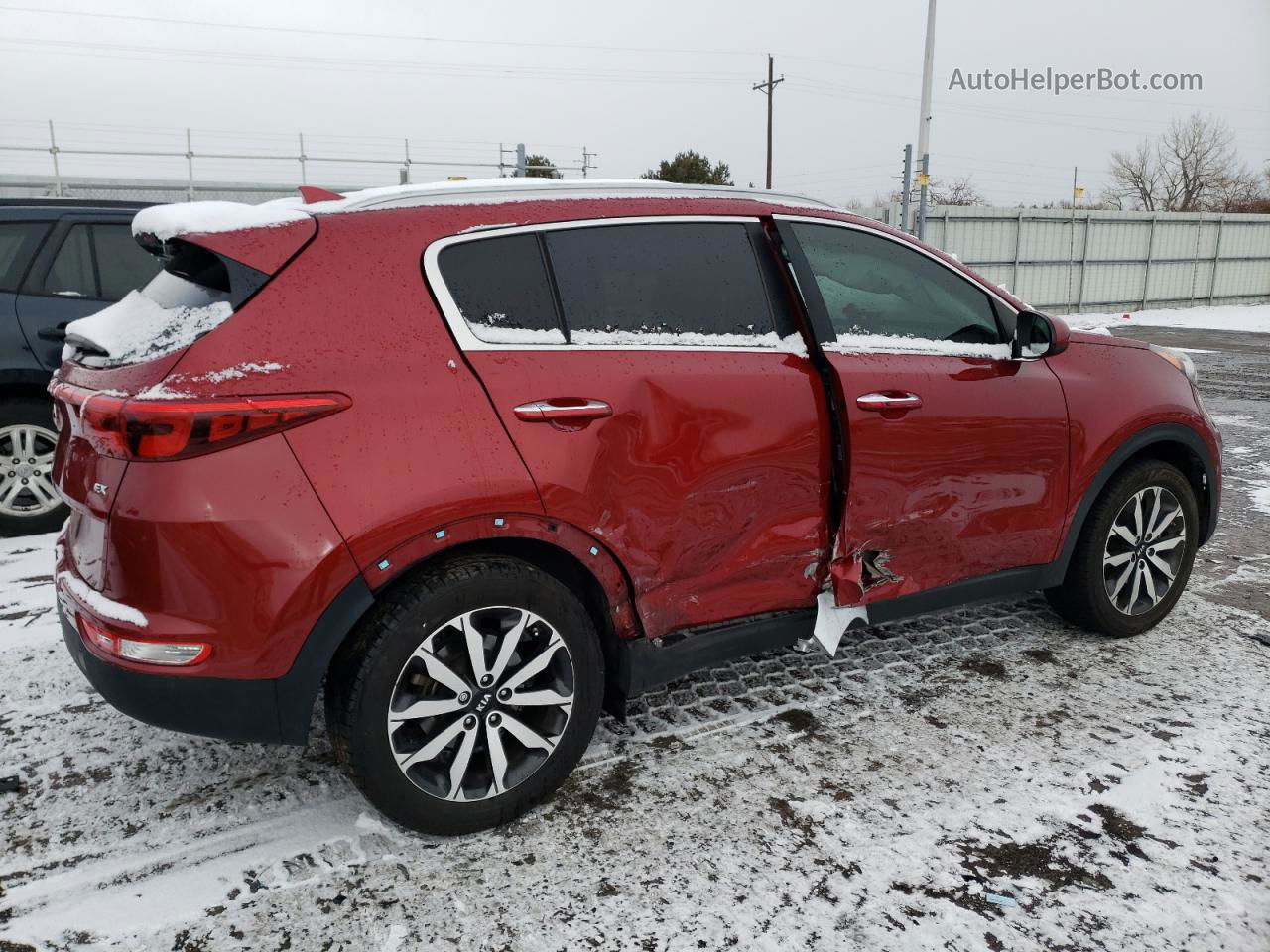 2017 Kia Sportage Ex Красный vin: KNDPN3AC8H7166490