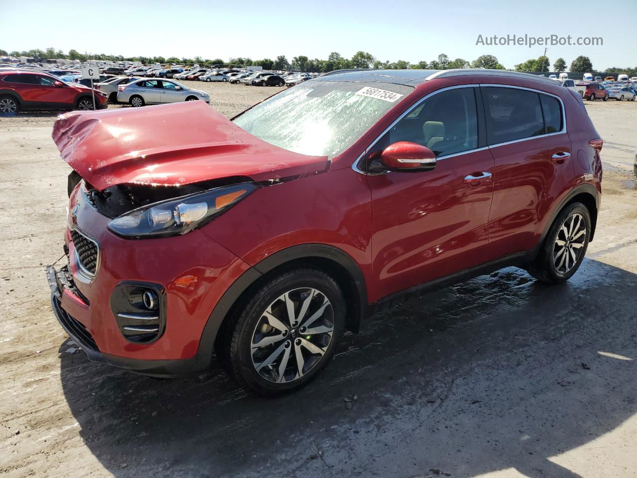 2017 Kia Sportage Ex Red vin: KNDPN3AC8H7221066