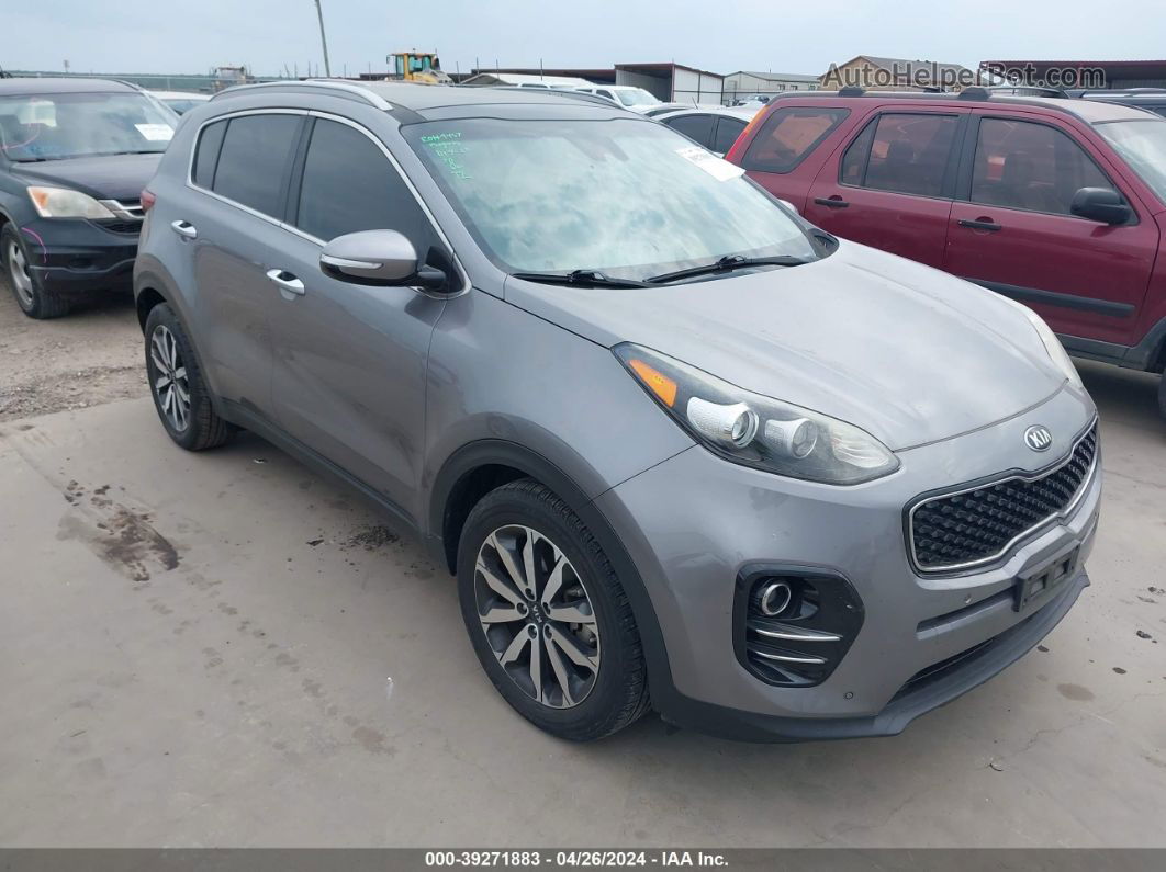 2017 Kia Sportage Ex Gray vin: KNDPN3AC8H7233671