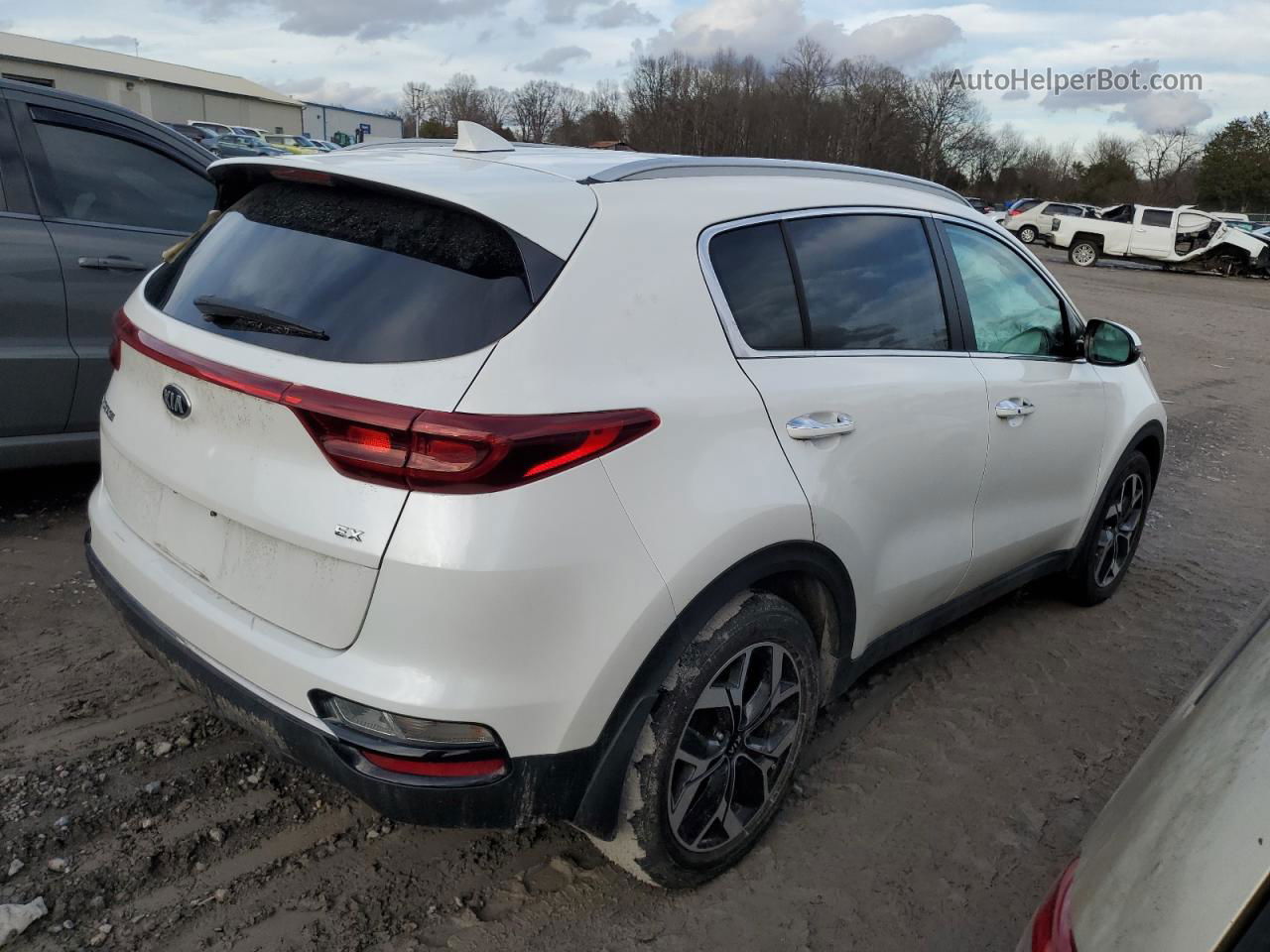 2020 Kia Sportage Ex White vin: KNDPN3AC8L7742362